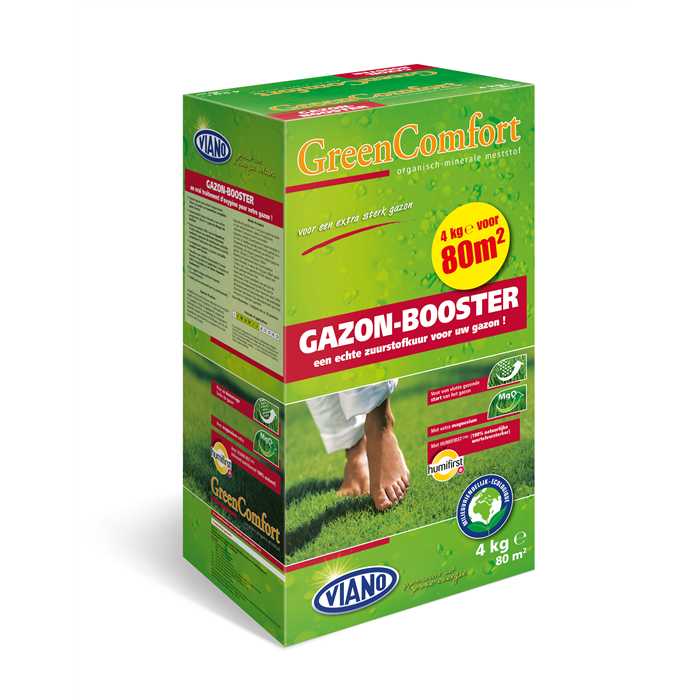 GreenComfort Gazon Booster Engrais Gazon + Humifirst + Magnésium    4kg
