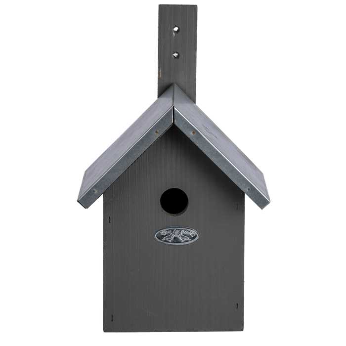 Mgc24 Nichoir Mésange Bleue – Trou 28 Mm, Bois Naturel, Protection Oiseaux Jardin